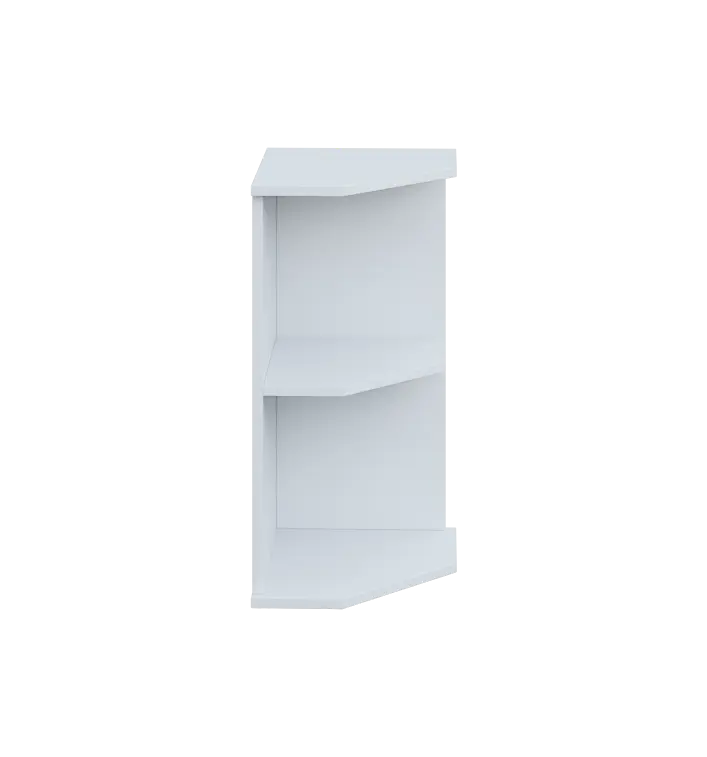 LZ 2 - 3 kancelářská skříň, rohová, pravá, 750x360x450, bílá